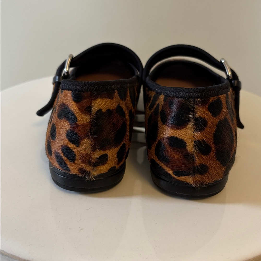 ANTHROPOLOGIE Maeve Calf Hair, Mary Jane Flats , Sz 38. - Picture 5 of 12